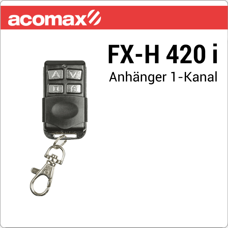 FX-H 420 i ACOMAX Mini-Anhänger-Funkhandsender 1-Kanal  
