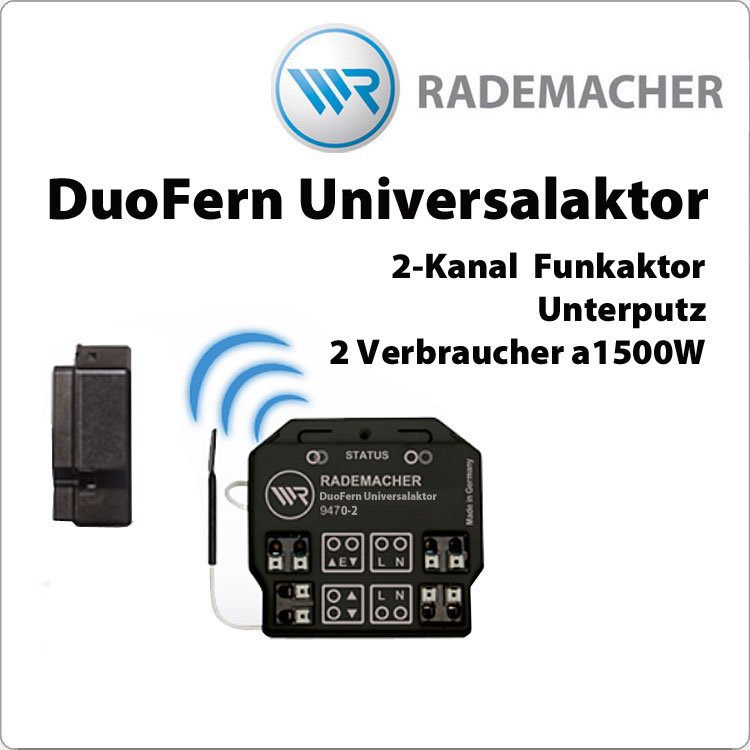 RADEMACHER Duofern 2-Kanal Universalaktor 9470-2 (35140262)