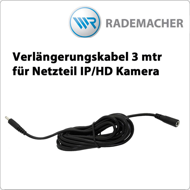 Verlängerungskabel - Netzteil IP/HD Kamera aussen