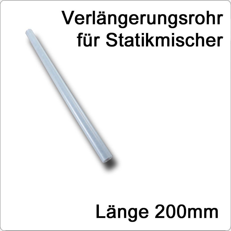 Verlängerungsrohr für Statikmischer Länge 200 mm