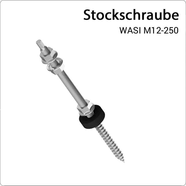 Stockschraube WASI STOCK-M12x250