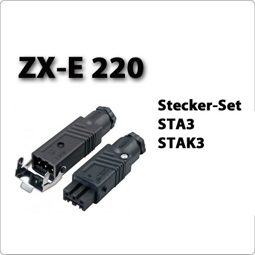 Steckerset STA3-STAK3 für Motoranschluss