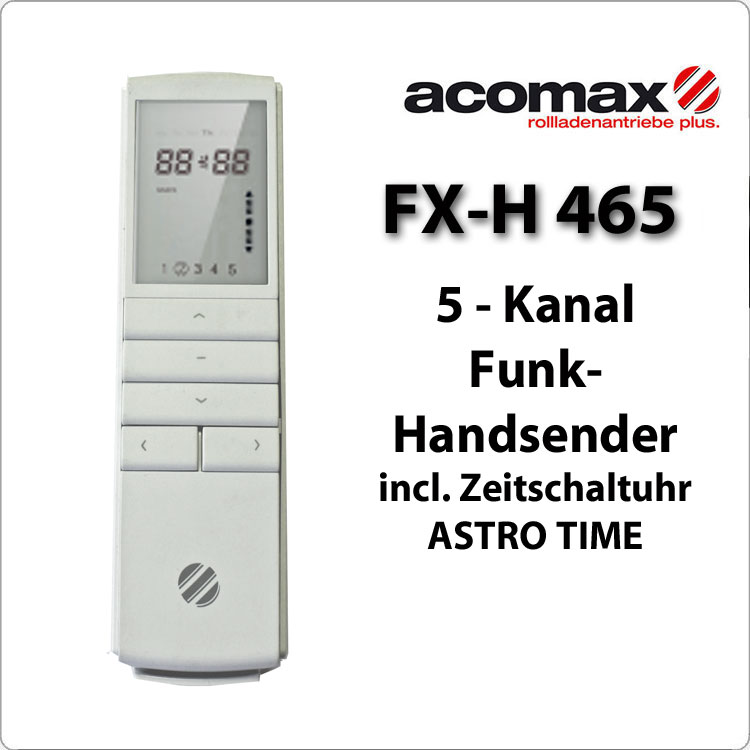 ACOMAX Funk Zeitschaltuhr 5- Kanal FX-H 465 Astro Time