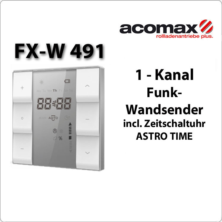 FX-W 491 ACOMAX Funk-Wandsender 1- Kanal  Astro Time