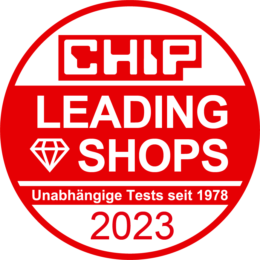 Prüfsiegel CHIP Leading Shop 2023