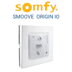 somfy Smoove Origin io Pure 1-Kanal Wandsender inkl. Rahmen (eingelernt)