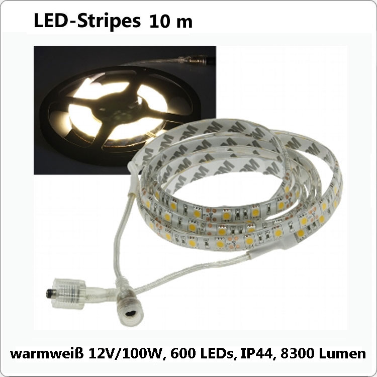 Flex LED Strip Warmweiß 10 m IP44 - 12V/100W